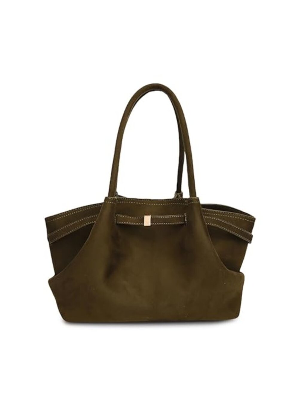Faux Suede Tote Bag Hobo Handbag Medium Vintage Shoulder Bag Purse Work Travel